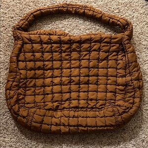 COS Brown (camel) Quilted Women's Bag